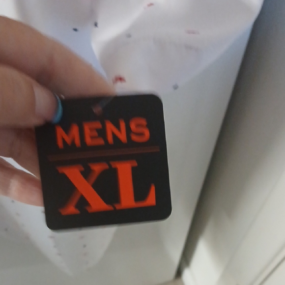 Habit White Dress Shirt with Red Accents - Picture 8 of 12